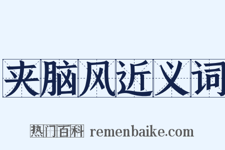 夹脑风近义词是什么意思的图片